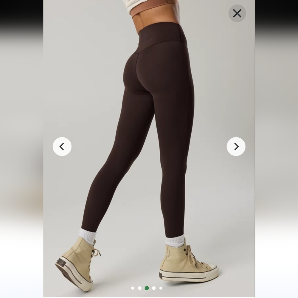 Aerie Women's Brown High-Waisted Stretch Leggings